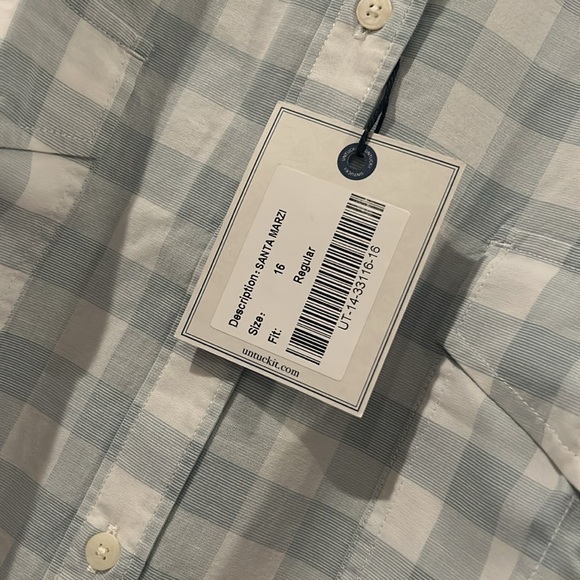 NWT UnTuckit Santa Marzi Button Down Shirt - Picture 7 of 7